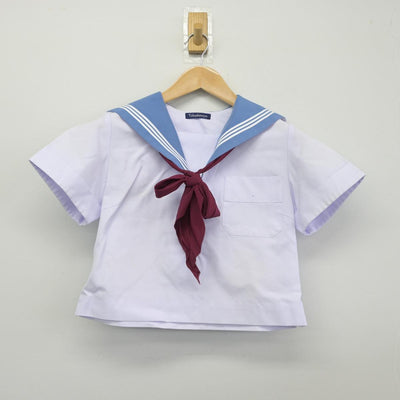 【中古】大阪府 大阪教育大学附属平野中学校 女子制服 3点（セーラー服・スカート）sf030646