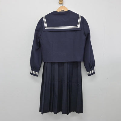 【中古】東京都 江戸川区立篠崎中学校 女子制服 2点（セーラー服・ジャンパースカート）sf030658