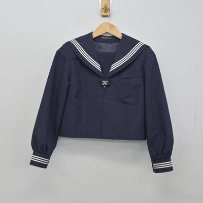 【中古】東京都 江戸川区立篠崎中学校 女子制服 2点（セーラー服・ジャンパースカート）sf030658