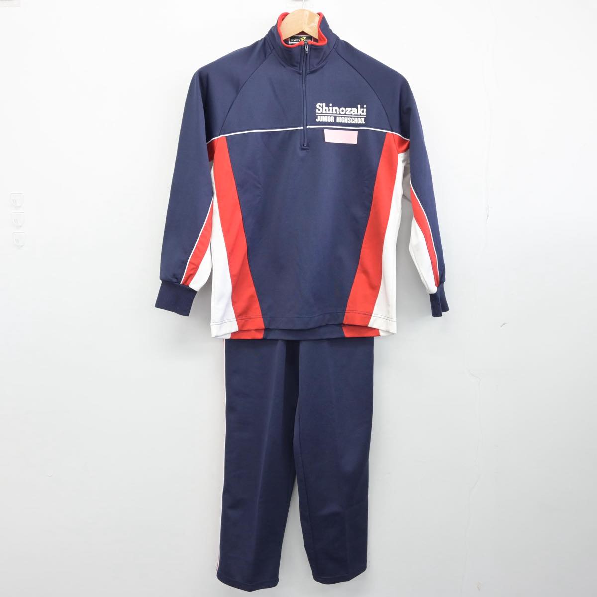 【中古】東京都 篠崎中学校 女子制服 2点（ジャージ 上・ジャージ 下）sf030663