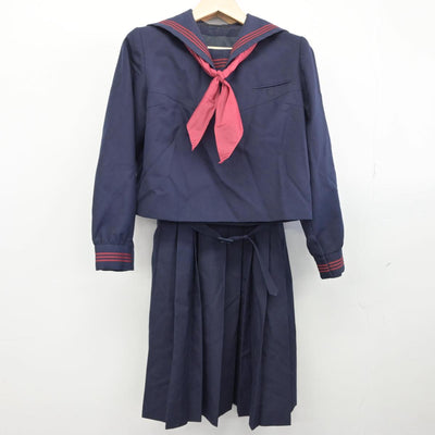 【中古】東京都 東田中学校 女子制服 4点（セーラー服・ジャンパースカート・スカート）sf030670