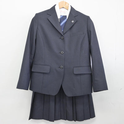 【中古】茨城県 つくば国際大学東風高等学校 女子制服 6点（ブレザー・シャツ・スカート）sf030675