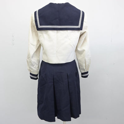 【中古】和歌山県 開智中学校 女子制服 3点（セーラー服・スカート）sf030691