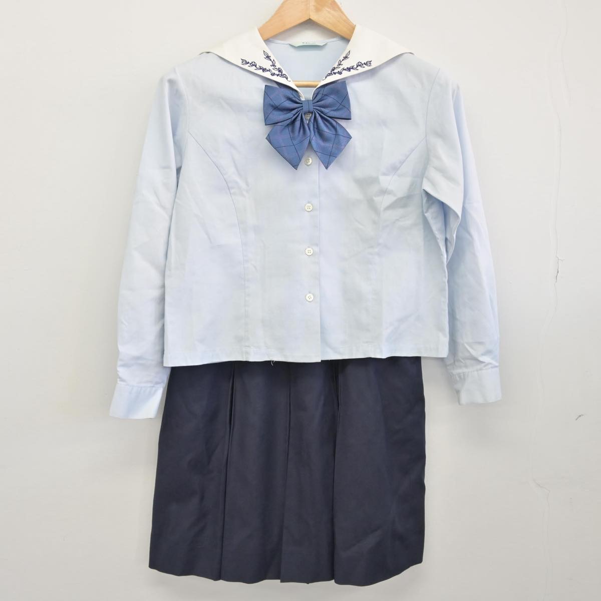 【中古】和歌山県 開智中学校 女子制服 3点（シャツ・スカート）sf030695