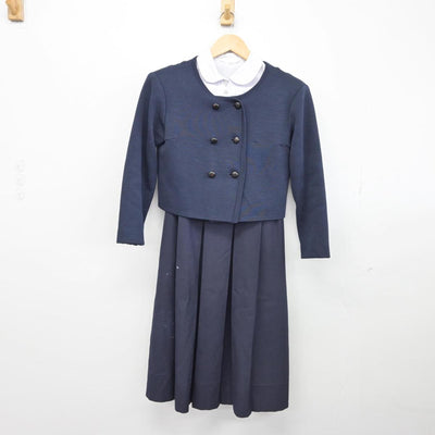 【中古】福岡県 福岡雙葉中学校・高等学校 女子制服 3点（ブレザー・シャツ・ジャンパースカート）sf030698