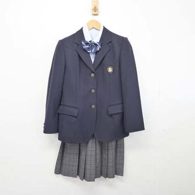 【中古】静岡県 浜松市立高等学校 女子制服 4点（ブレザー・シャツ・スカート）sf030712