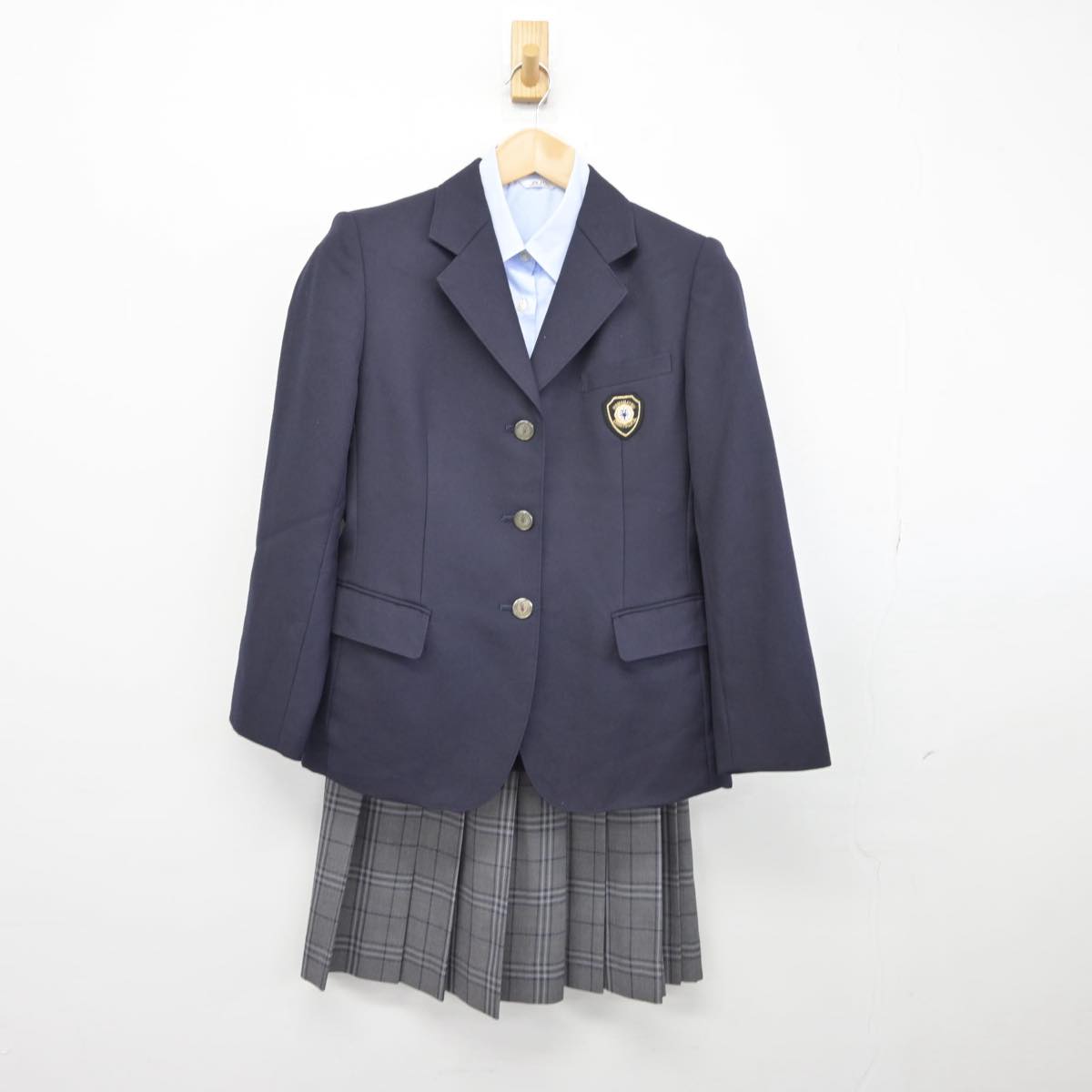 【中古】静岡県 浜松市立高等学校 女子制服 3点（ブレザー・シャツ・スカート）sf030714