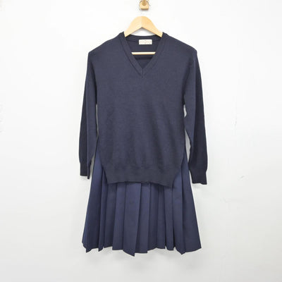 【中古】千葉県 茂原市立南中学校 女子制服 3点（ブレザー・ニット・スカート）sf030725