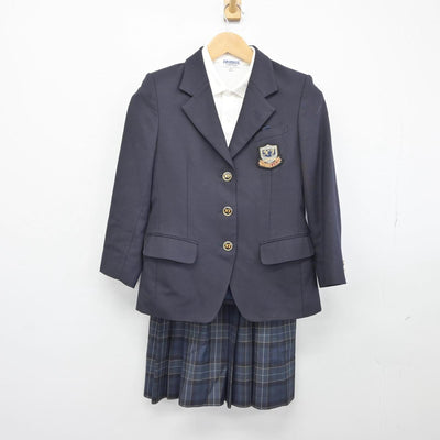 【中古】北海道 札幌市立西岡中学校 女子制服 3点（ブレザー・シャツ・スカート）sf030730