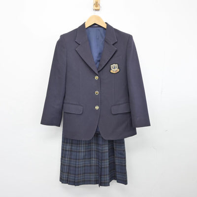 【中古】北海道 札幌市立西岡中学校 女子制服 2点（ブレザー・スカート）sf030731