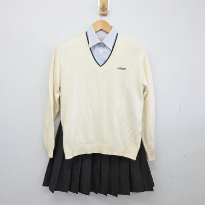 【中古】北海道 札幌南陵高等学校 女子制服 5点（ブレザー・ニット・シャツ・スカート）sf030733