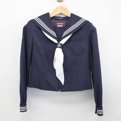 【中古】千葉県 葛城中学校 女子制服 3点（セーラー服・スカート）sf030738