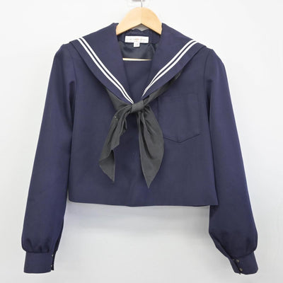 【中古】愛知県 鶴城中学校 女子制服 3点（セーラー服・スカート）sf030744