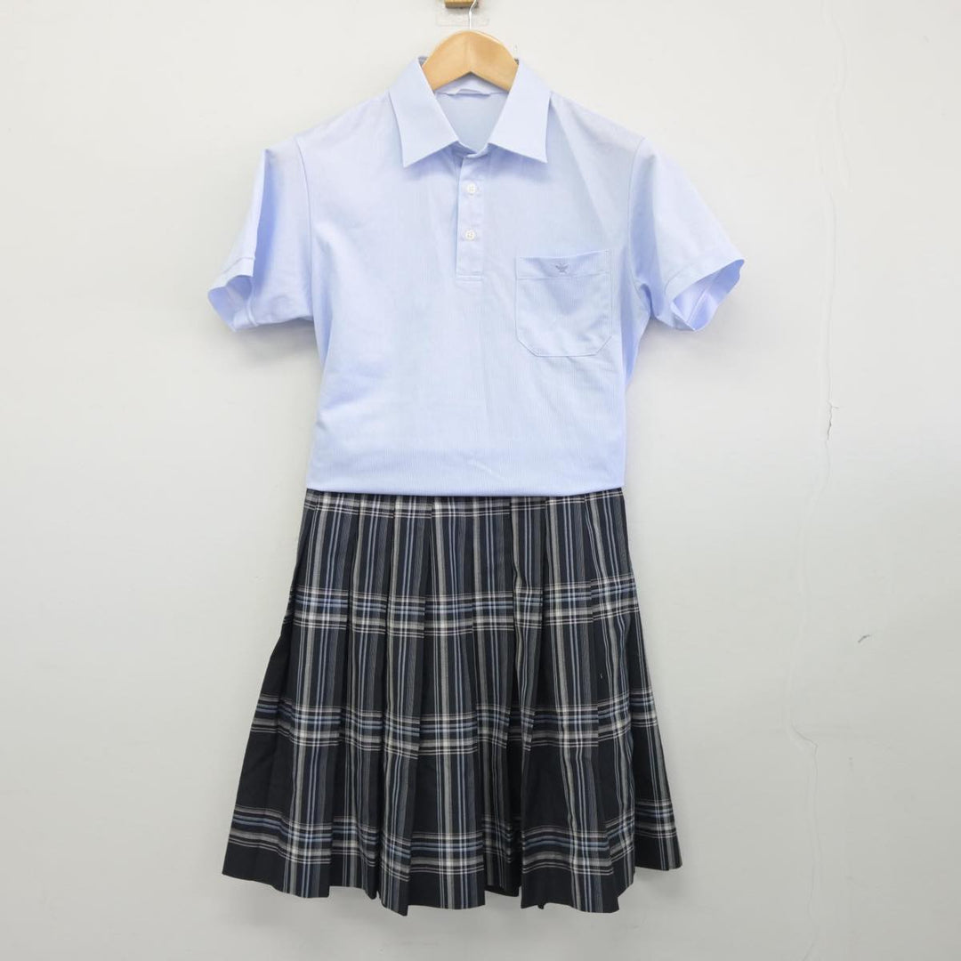 【中古】千葉県 松戸馬橋高等学校 女子制服 2点（シャツ・スカート）sf030750