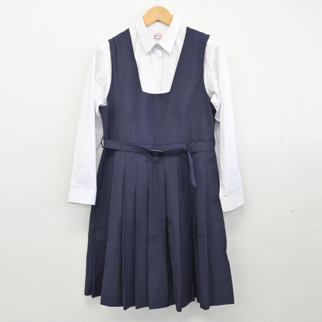 【中古】千葉県 松戸市立第六中学校 女子制服 2点（シャツ・ジャンパースカート）sf030755 | 中古制服通販パレイド