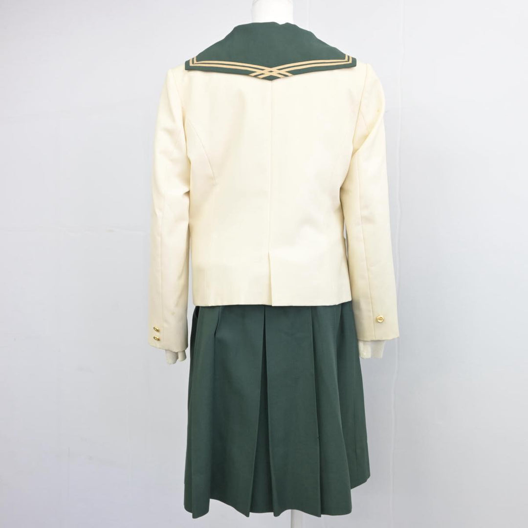 【中古】福島県 須賀川桐陽高等学校 女子制服 5点（ブレザー・セーラー服・ニット・スカート）sf030757