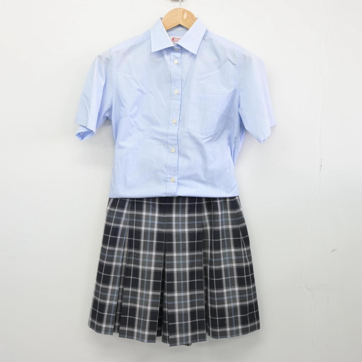 【中古】千葉県 茂原北陵高等学校 女子制服 3点（シャツ・スカート）sf030766