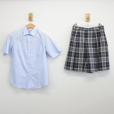 【中古】千葉県 茂原北陵高等学校 女子制服 3点（シャツ・スカート）sf030766