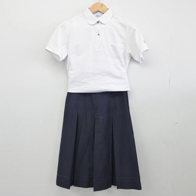 【中古】兵庫県 西宮東高等学校 女子制服 2点（シャツ・スカート）sf030771