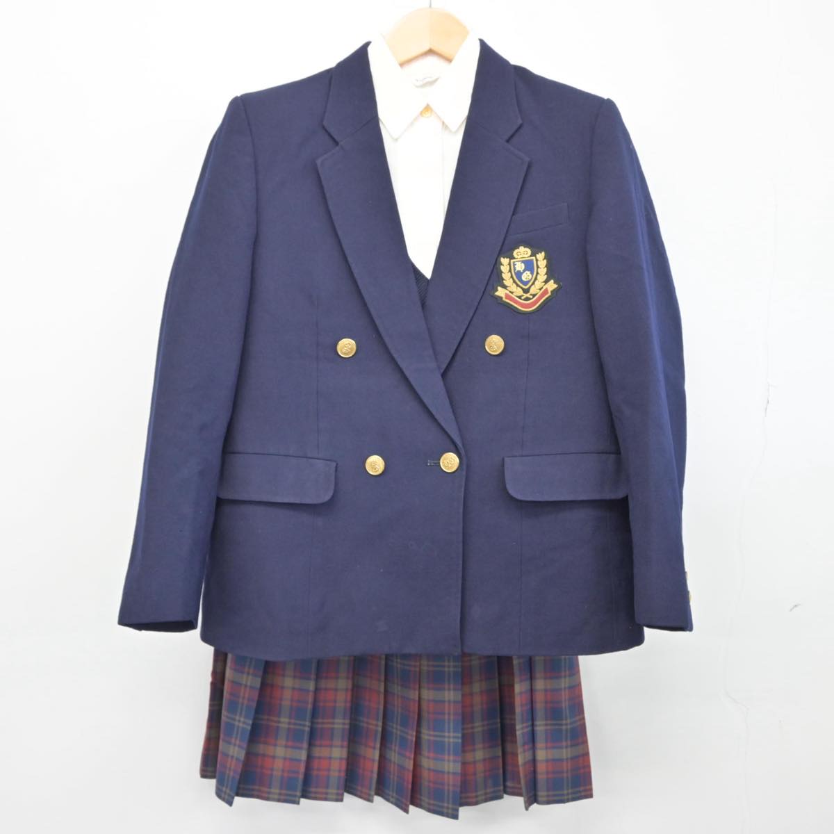 【中古】東京都 日の出女子学園高等学校 女子制服 5点（ブレザー・ニット・シャツ・スカート）sf030780