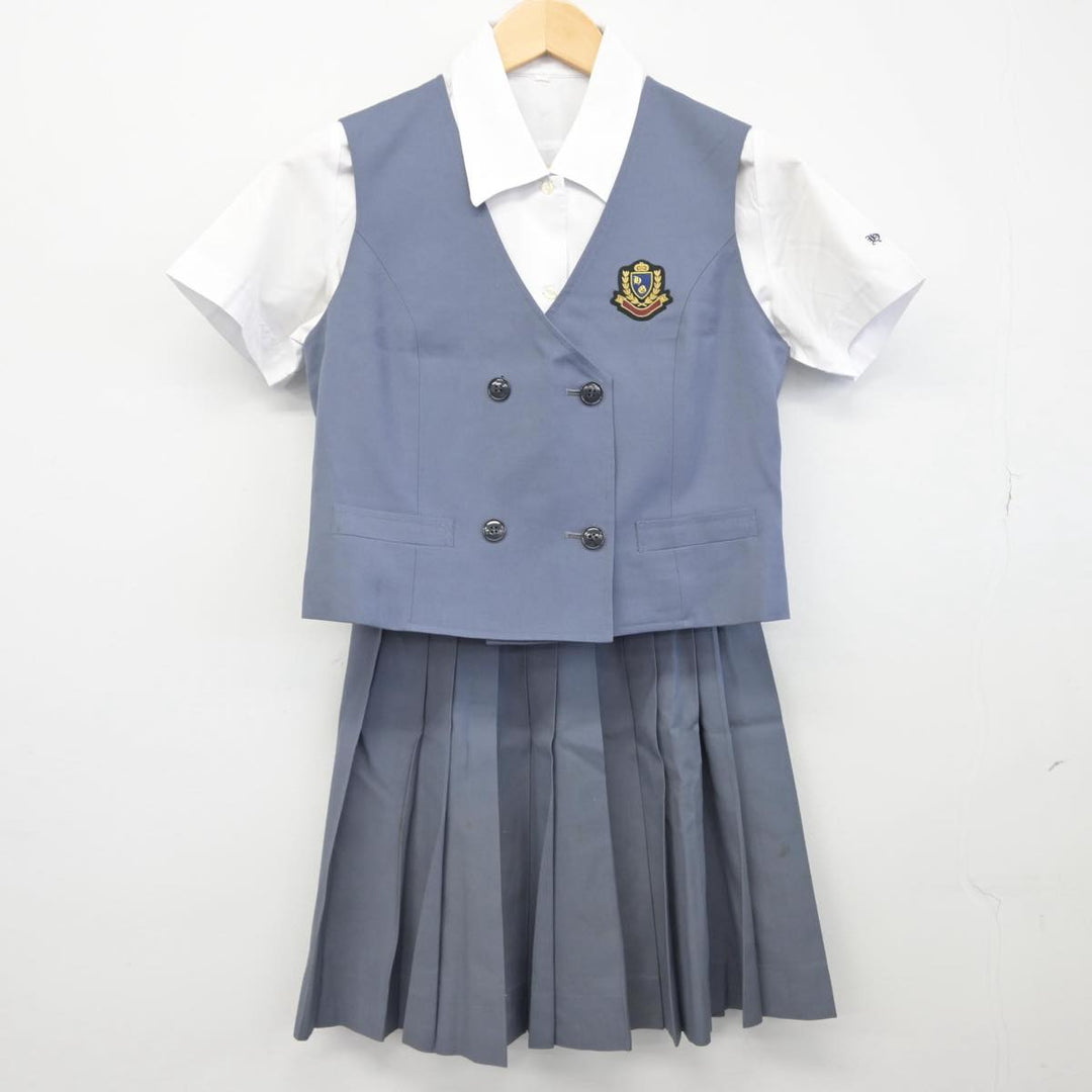 【中古】東京都 日の出女子学園高等学校 女子制服 4点（ベスト・シャツ・スカート）sf030781 | 中古制服通販パレイド