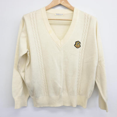 【中古】東京都 日の出女子学園高等学校 女子制服 2点（ニット・ニットベスト）sf030782