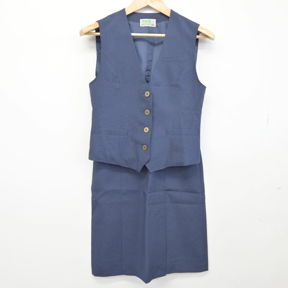 【中古】 会社制服 女子制服 2点（ベスト・スカート）sf030789