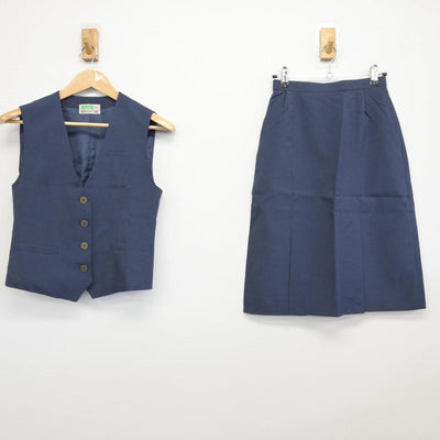 【中古】 会社制服 女子制服 2点（ベスト・スカート）sf030789