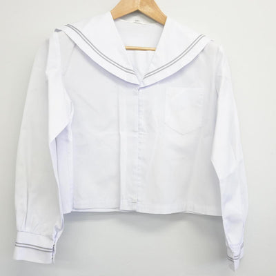 【中古】福井県 至民中学校 女子制服 2点（セーラー服・スカート）sf030790