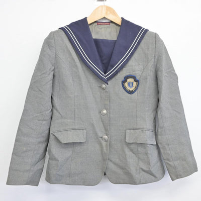 【中古】福岡県 精華女子高等学校 女子制服 2点（セーラー服・ジャンパースカート）sf030793