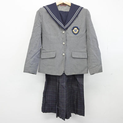 【中古】福岡県 精華女子高等学校 女子制服 2点（セーラー服・ジャンパースカート）sf030794