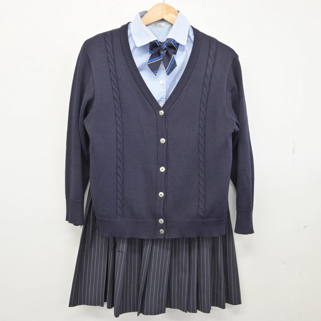 中古】愛知県 啓明学館高等学校 女子制服 6点（ブレザー・ニット・シャツ・スカート）sf030795 | 中古制服通販パレイド