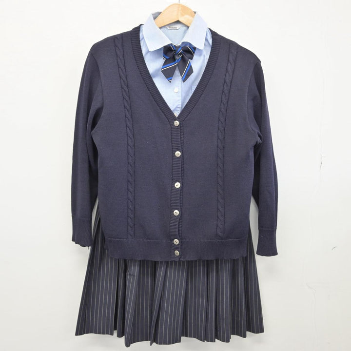 【中古】愛知県 啓明学館高等学校 女子制服 6点（ブレザー・ニット・シャツ・スカート）sf030795 | 中古制服通販パレイド