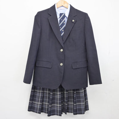 【中古】山梨県 甲府東高等学校 女子制服 4点（ブレザー・シャツ・スカート）sf030810