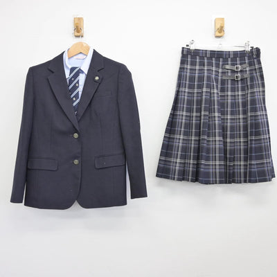 【中古】山梨県 甲府東高等学校 女子制服 4点（ブレザー・シャツ・スカート）sf030810