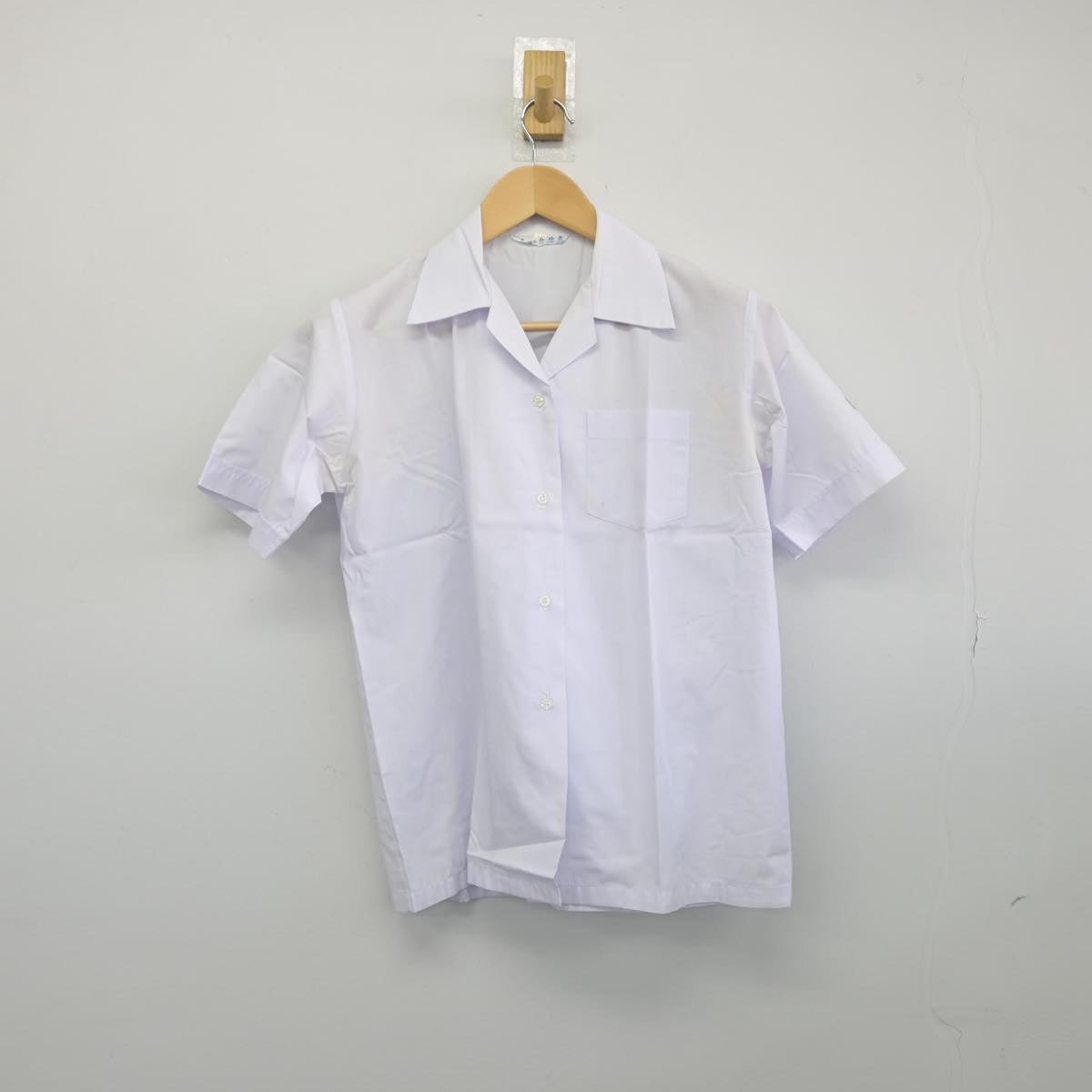 【中古】福岡県 牟田山中学校 女子制服 2点（シャツ・ジャンパースカート）sf030815