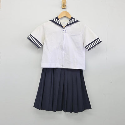 【中古】東京都 昭和女子大学附属昭和中学校 女子制服 2点（セーラー服・スカート）sf030838