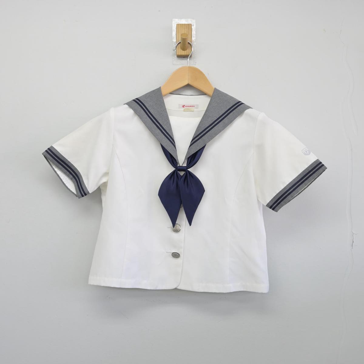 【中古】広島県 進徳女子高等学校 女子制服 2点（セーラー服）sf030842