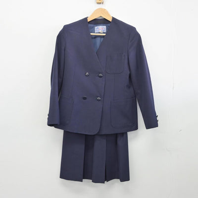 【中古】長野県 丸子中学校 女子制服 3点（ブレザー・ベスト・スカート）sf030846