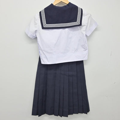 【中古】東京都 東京女学館中学校 女子制服 3点（セーラー服・スカート）sf030884