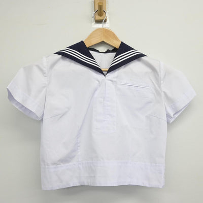 【中古】東京都 東京女学館中学校 女子制服 3点（セーラー服・スカート）sf030884