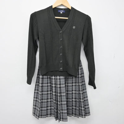 【中古】千葉県 八千代松陰高等学校 女子制服 2点（ニット・スカート）sf030887