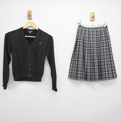 【中古】千葉県 八千代松陰高等学校 女子制服 2点（ニット・スカート）sf030887