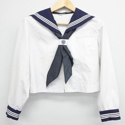 【中古】 学校名不明 女子制服 3点（セーラー服・スカート）sf030889