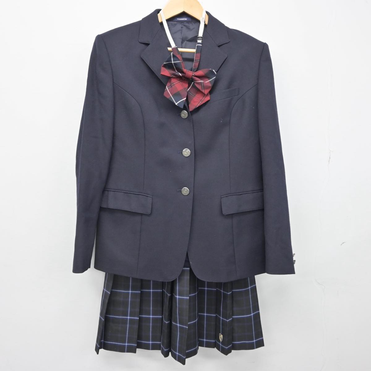 【中古】京都府 塔南高等学校 女子制服 4点（ブレザー・スカート・スカート）sf030901