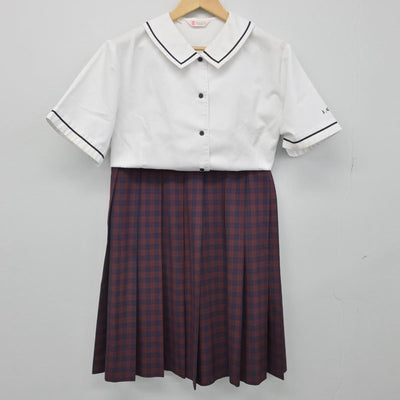 【中古】鹿児島県 出水商業高等学校 女子制服 2点（シャツ・スカート）sf030903