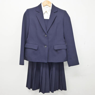 【中古】香川県 高松高等学校 女子制服 6点（ブレザー・シャツ・ベスト・スカート）sf030910