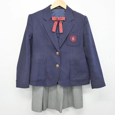 【中古】広島県 庄原格致高等学校 女子制服 5点（ブレザー・ベスト・スカート・スカート）sf030922