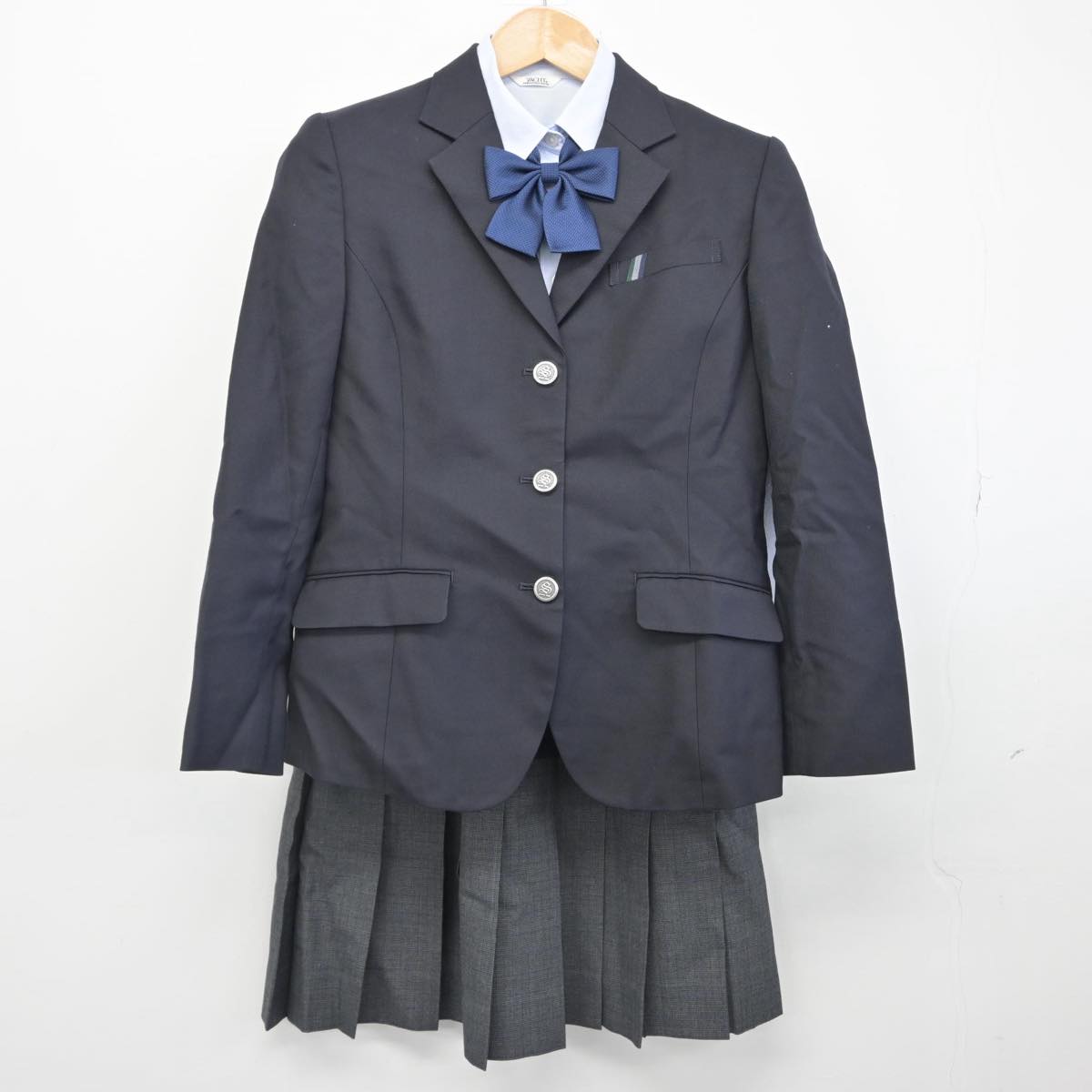 【中古】三重県 鈴鹿高等学校 女子制服 4点（ブレザー・シャツ・スカート）sf030927