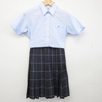 【中古】茨城県 葵陵高等学校 女子制服 3点（シャツ・スカート）sf030933